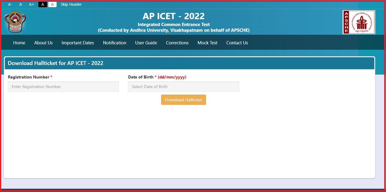 Ap Icet Hall Ticket 2022 Out Check Exam Date &Amp; Shifts Here
