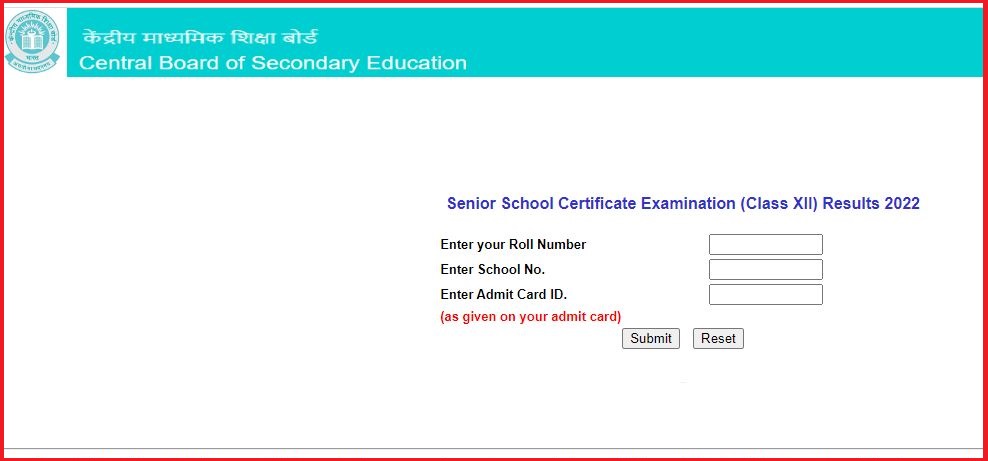 Cbse 10Th Result 2022 And 12Th Results 2022 Out Check 12Th Score Here @ Cbseresults.nic.in