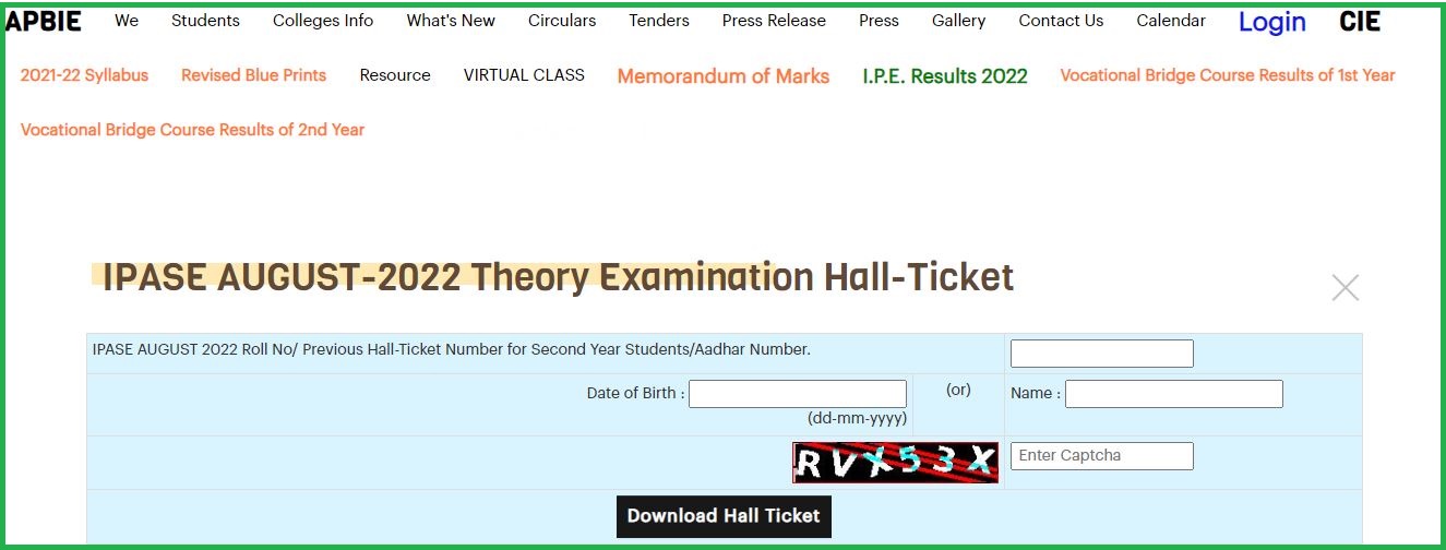 Ap Inter Supplementary Hall Ticket 2022 Revealed Check Exam Dates Here @ Bie.ap.gov.in