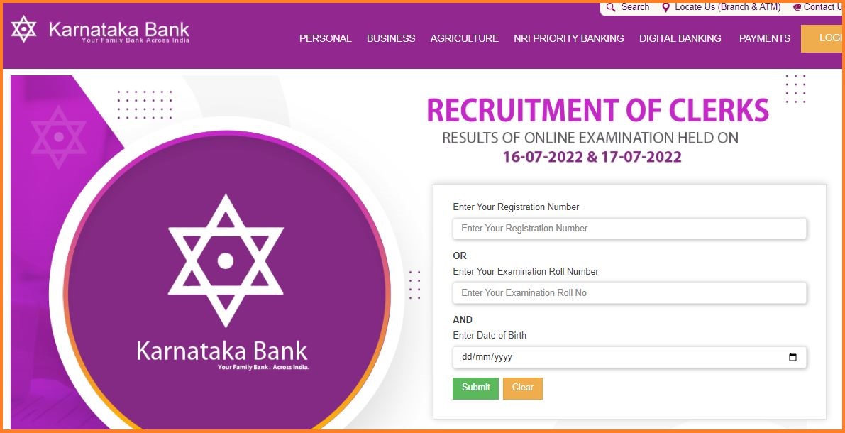 Karnataka Bank Clerk Result 2022 Declared Check Out @ @Karnatakabank.com