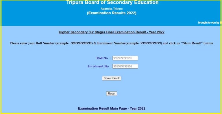 TBSE 12th Term 2 Result 2022 Declared Check Tripura Board +2 Results @ tbse.tripura.gov.in