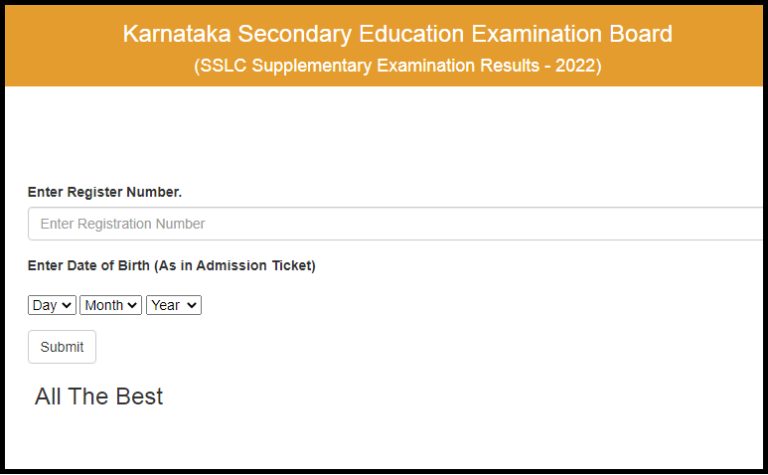 Karnataka SSLC Supplementary Result 2022 Declared Check Out Here