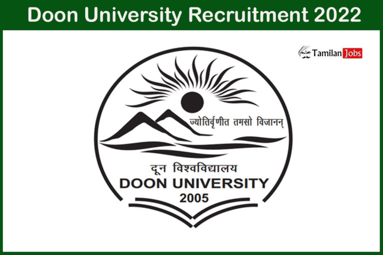 Doon University Recruitment 2022