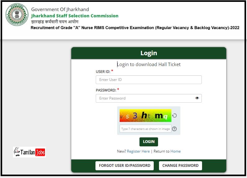 JSSC Nurse Admit Card 2022