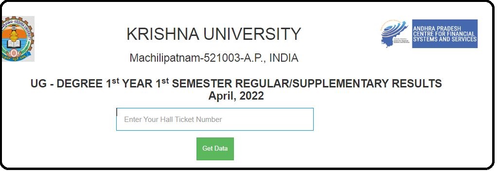 Krishna University Degree 1St Sem Results 2022