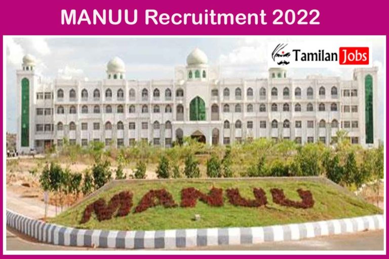 MANUU Recruitment 2022