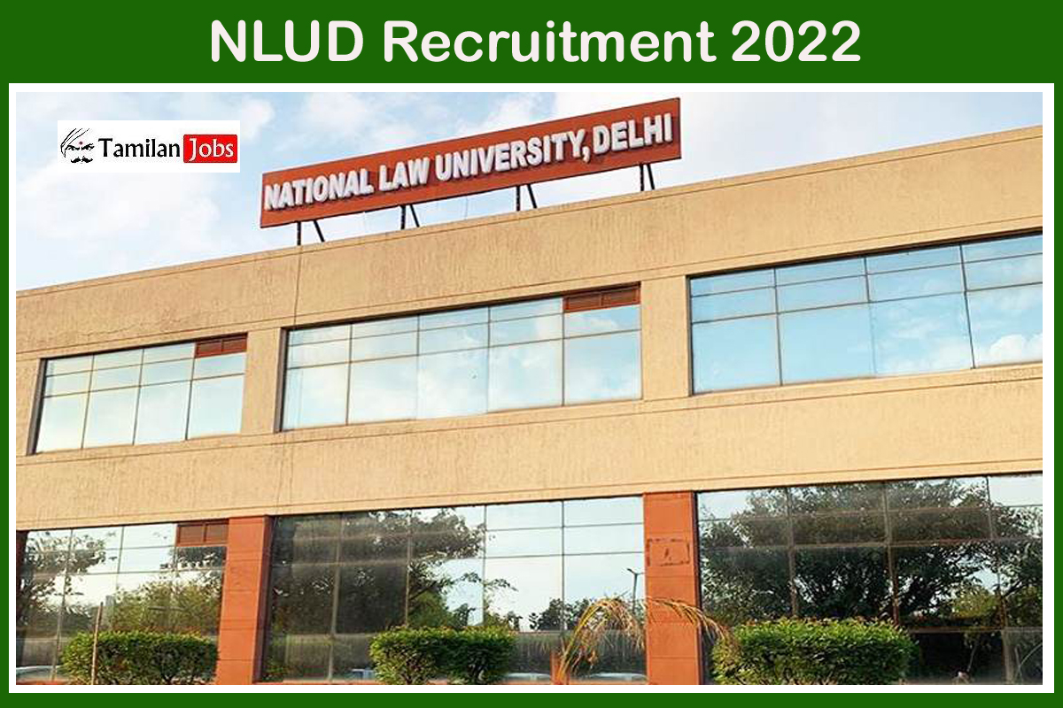 NLUD Recruitment 2022