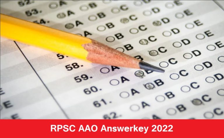 RPSC AAO Answerkey 2022 Out