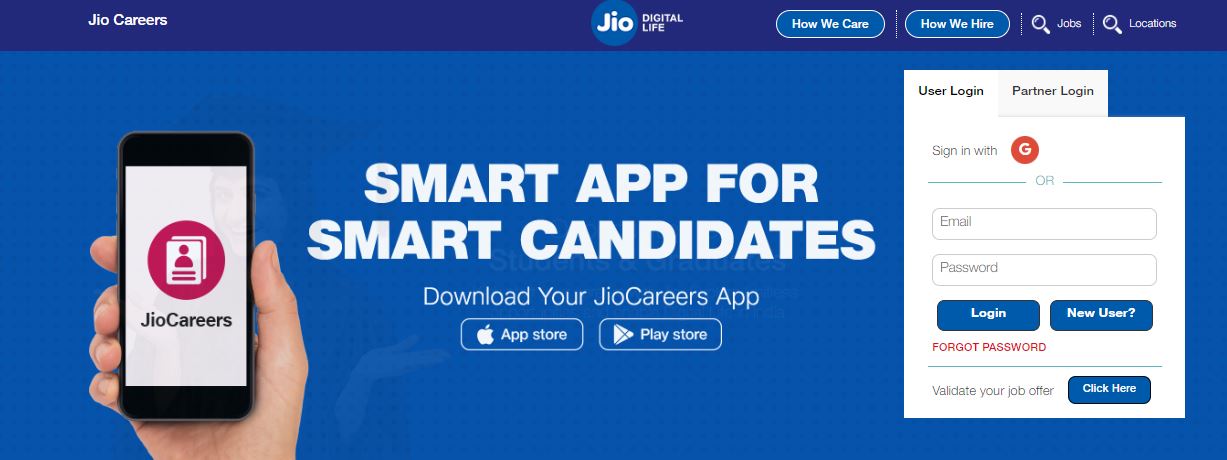 Reliance JIO Job Vacancy
