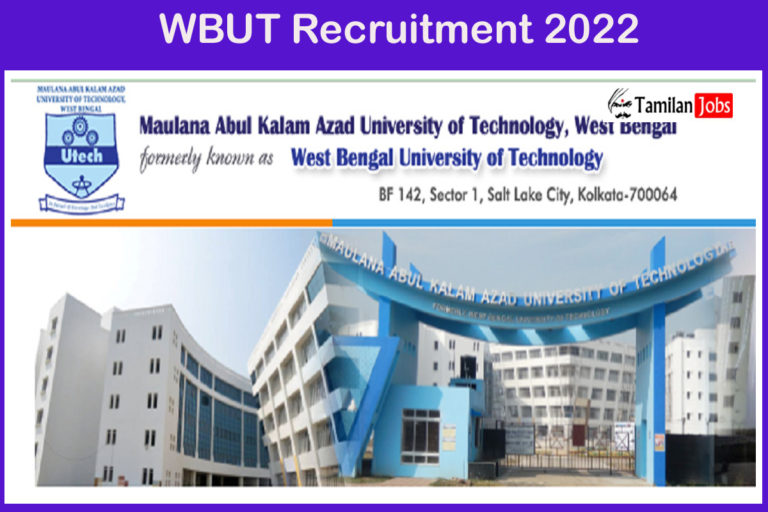 WBUT Recruitment 2022