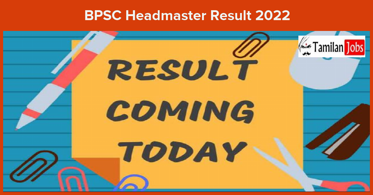 BPSC Headmaster Result 2022