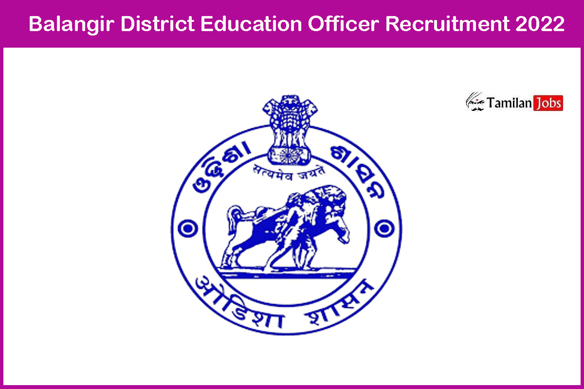 Balangir District Education Officer Recruitment 2022
