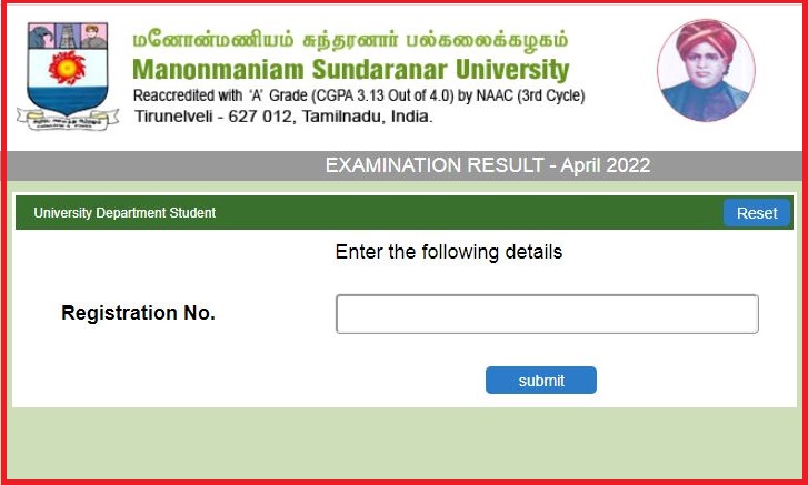 MS University Result 2022 Out Check MSU UG & PG April 2022 Results Here