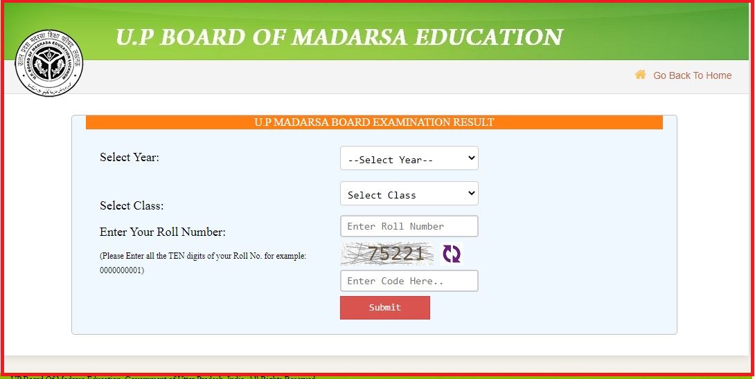 Madarsa Board Result UP 2022