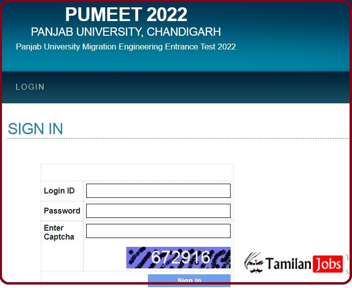 PUMEET Admit Card 2022