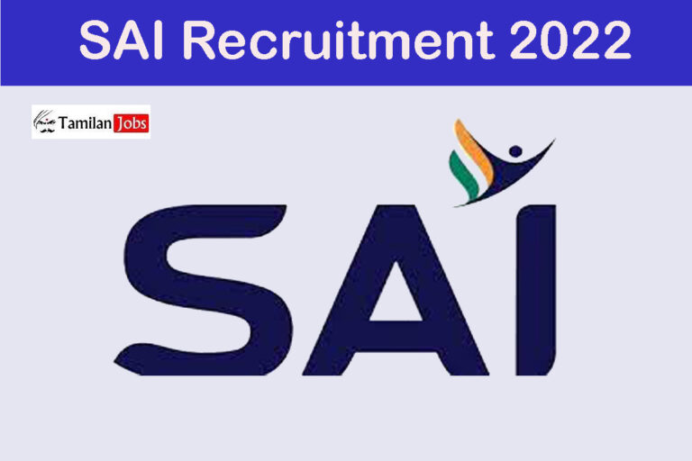 SAI Recruitment 2022