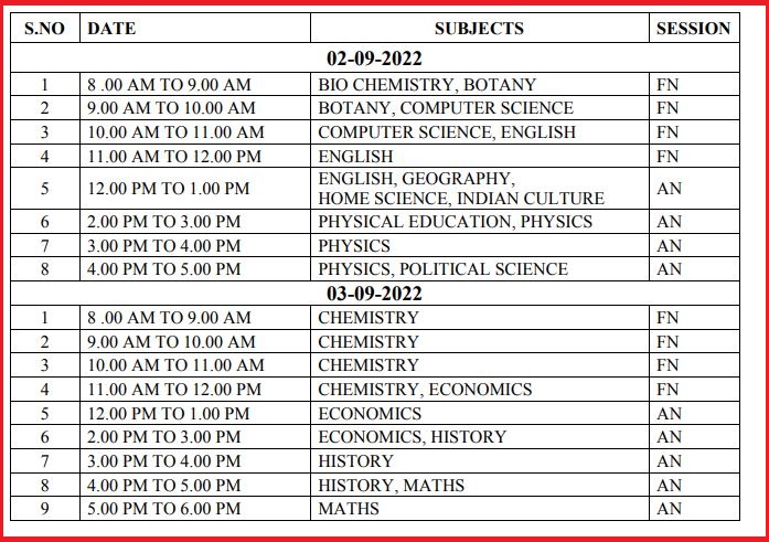 TN TRB PG Assistant CV Date 2020-2021