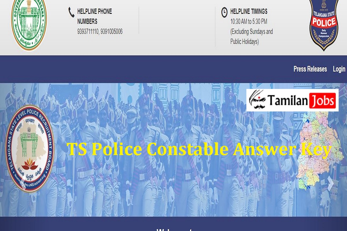 TS Police Constable Answer Key