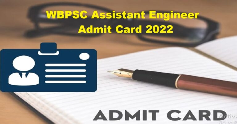 WBPSC AE Admit Card 2022