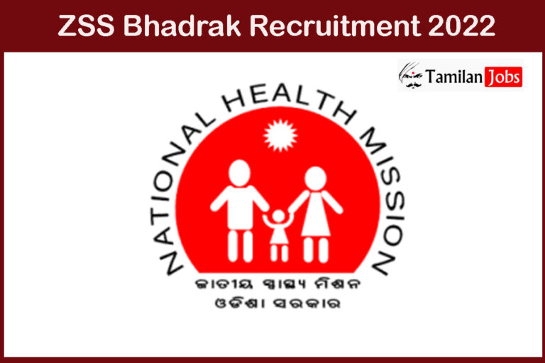 ZSS Bhadrak Recruitment 2022