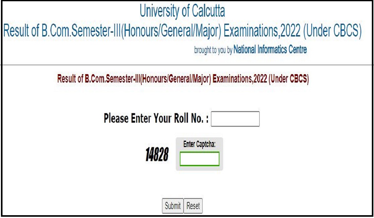 Calcutta University UG Result 2022