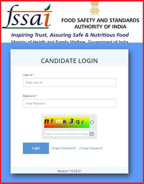 FSSAI Admit Card 2022