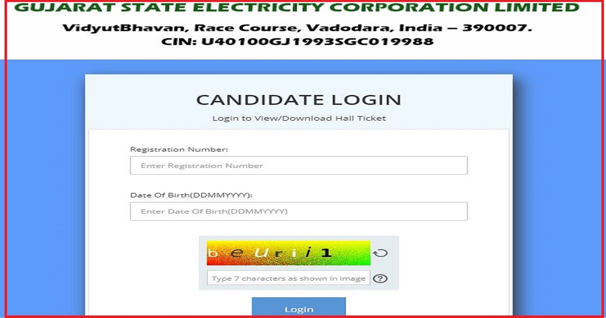 GSECL Vidyut Sahayak (Jr. Engineer) Call Letter 2022