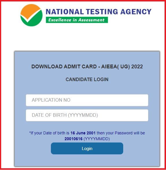 ICAR AIEEA Admit Card 2022