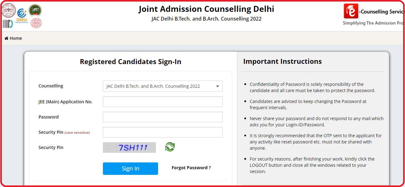 JAC 1st Round Counselling Seat Allotment Result 2022