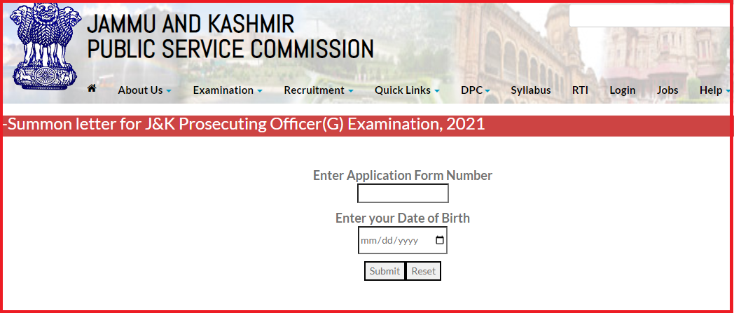 J&K Prosecuting Officer Interview Call Letter 2022