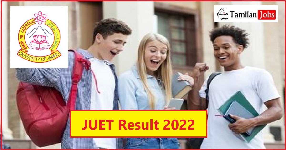 JUET Result 2022 - Tamilan Jobs JUET Result 2022