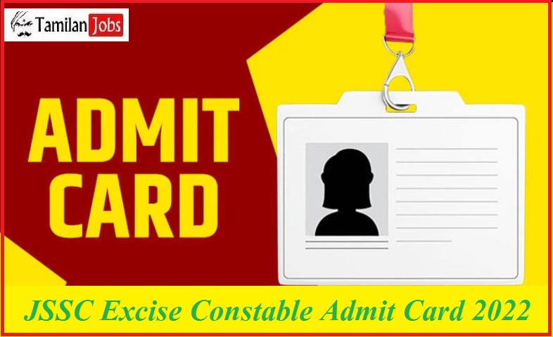 Jharkhand Excise Constable Exam Admit Card 2022
