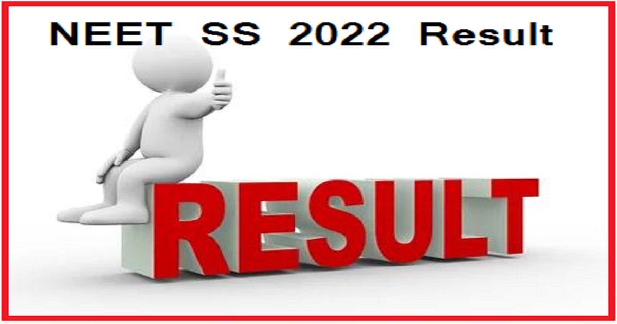 NEET SS 2022 Result