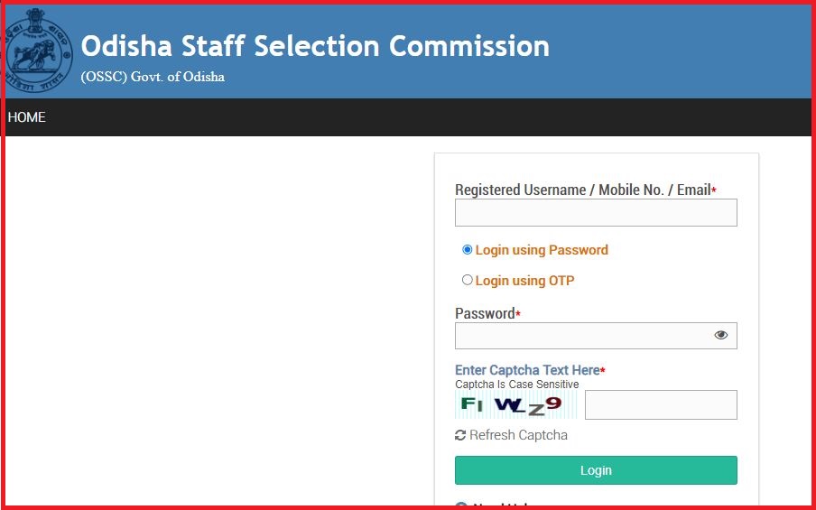 OSSC Traffic Constable Certificate Verification Admit Card 2022