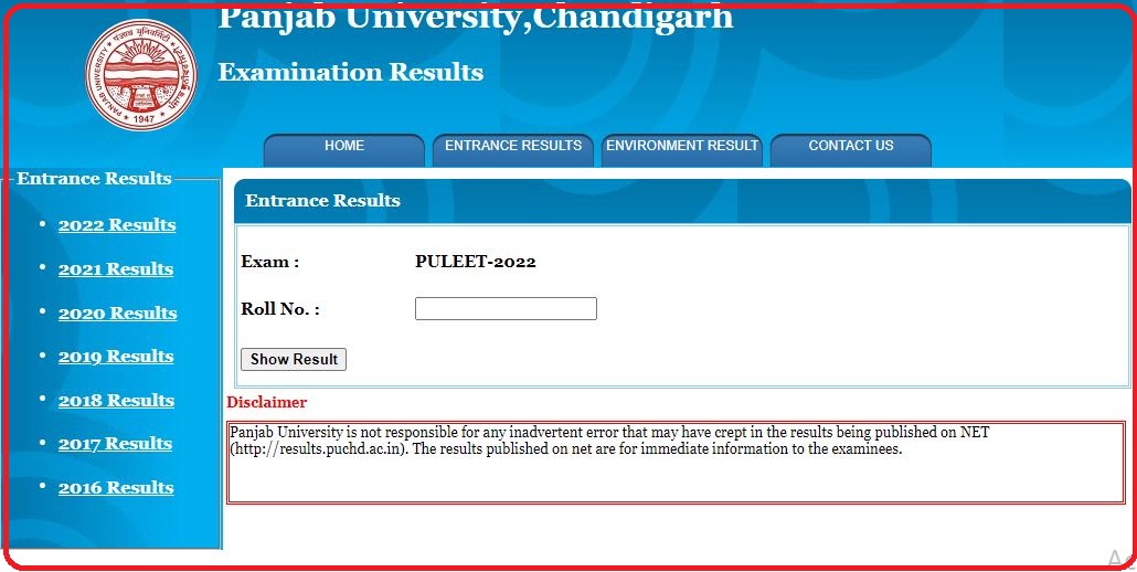 PULEET Result 2022