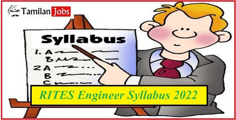 RITES Engineer Exam Syllabus 2022