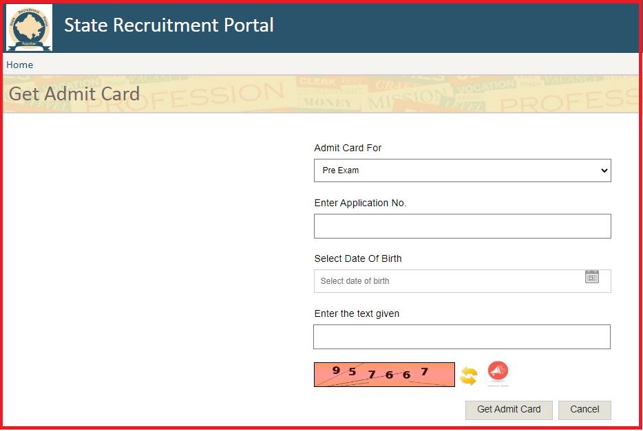 RSMSSB Librarian Admit Card 2022