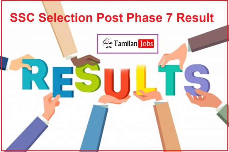 SSC Selection Post Phase 7 Result