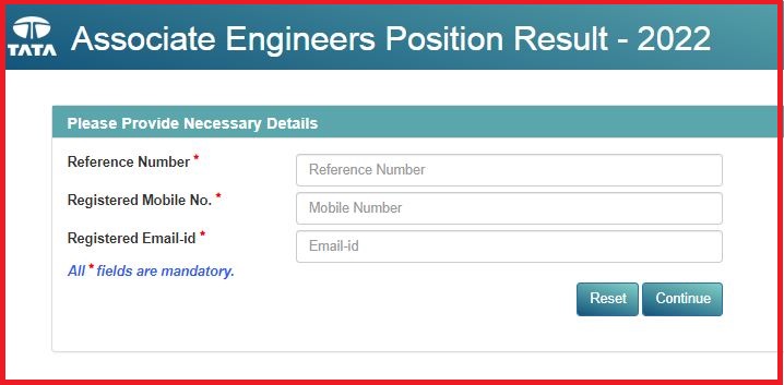 TATA Steel Associate Engineers Position Result 2022