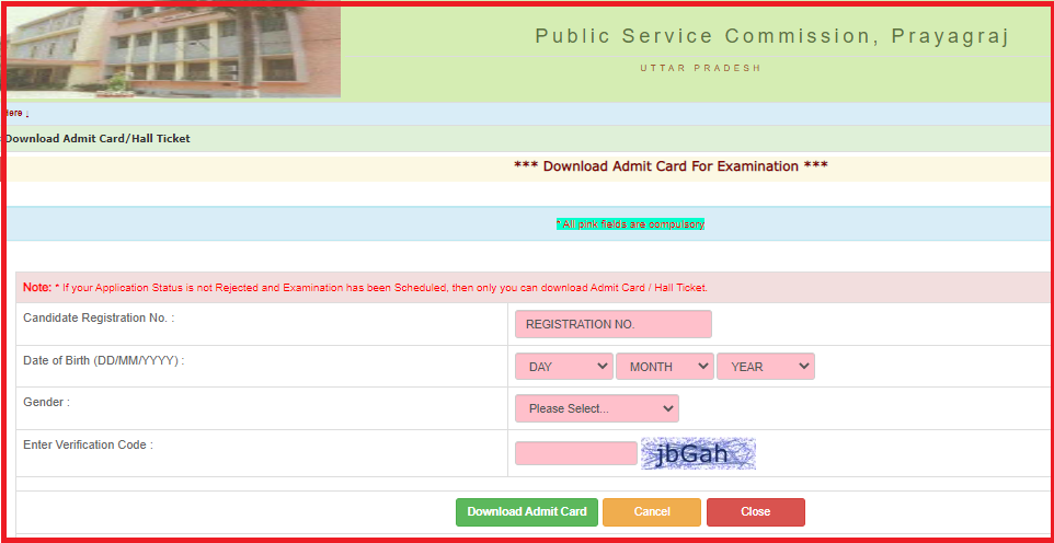 UPPSC PCS Mains Admit Card 2022