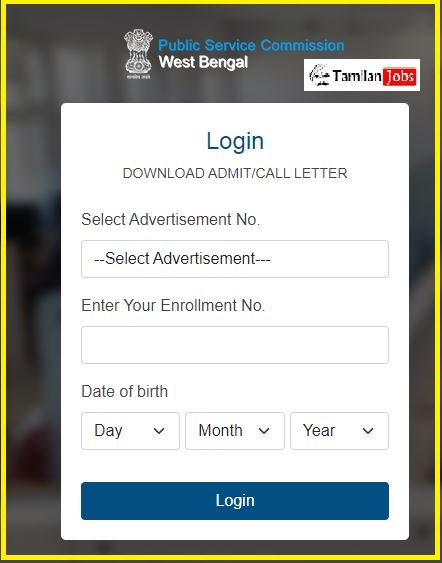 WBPSC Assistant Director Admit Card 2022