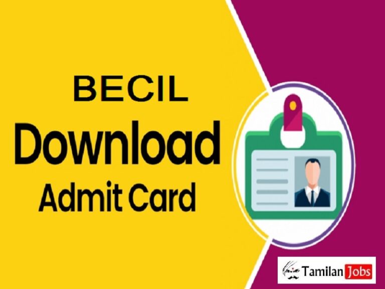 BECIL Stenographer Skill Test Admit Card 2022