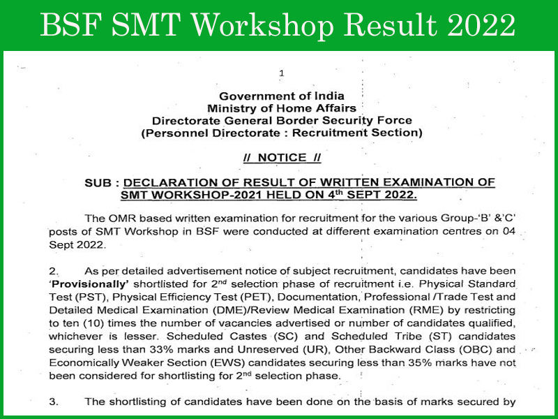  BSF SMT Workshop Result 2022