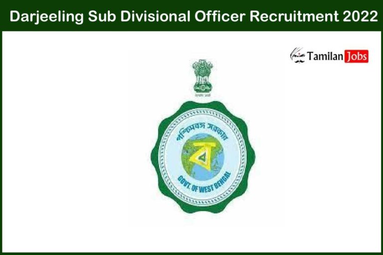 Darjeeling Sub Divisional Officer Recruitment 2022 Block Programme Coordinator Jobs Click here!