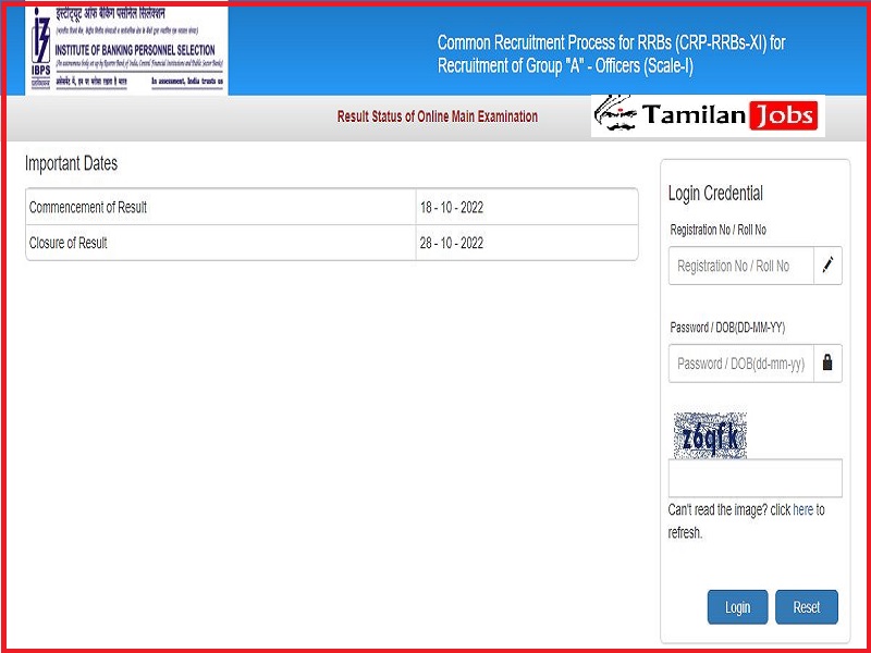 IBPS RRB PO Mains Result 2022