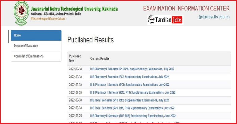 JNTUK B.Tech 2-1 Sem Result 2022