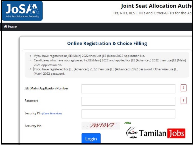 JoSAA 2022 Counseling Round 4 Seat Allotment