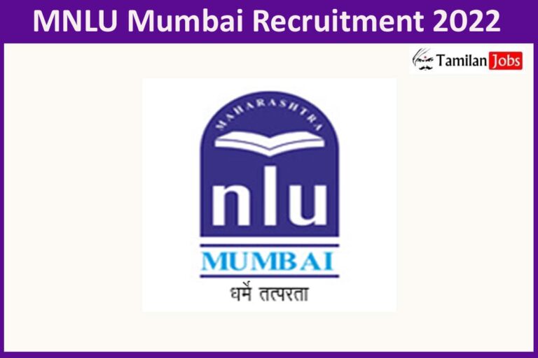 MNLU Mumbai Recruitment 2022