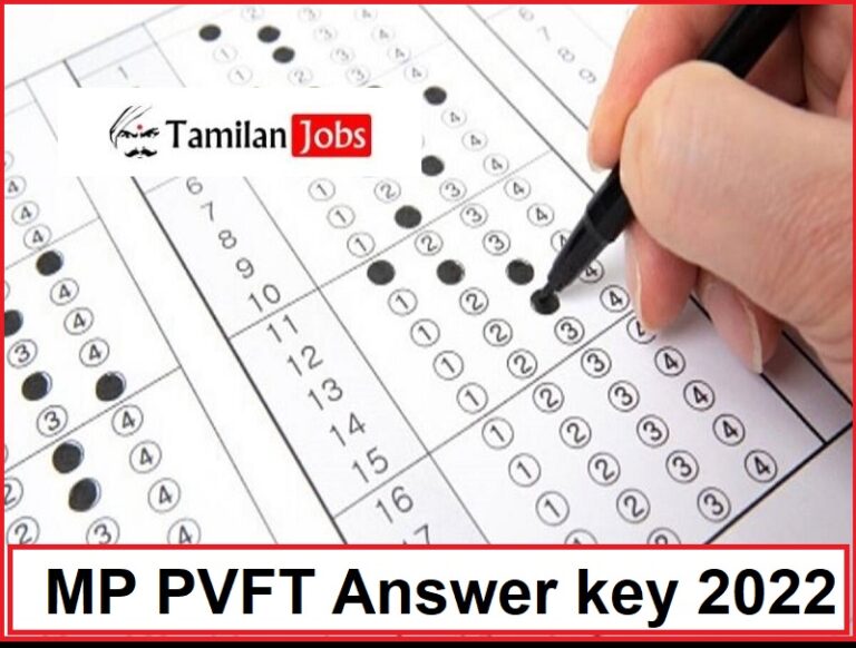 MP PVFT Answer Key 2022