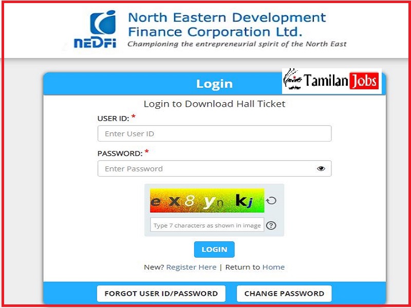 NEDFi JEO Admit Card 2022